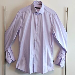 Hörst lavender herring bone striped dress shirt 14.5" neck (NWOT)